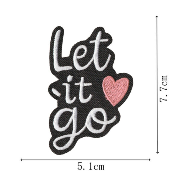 Wholesale Alphabet Women Empowerment Slogan Embroidered Patch