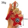 Wholesale Full Rhinestone Star Demon Eye Car Keychain