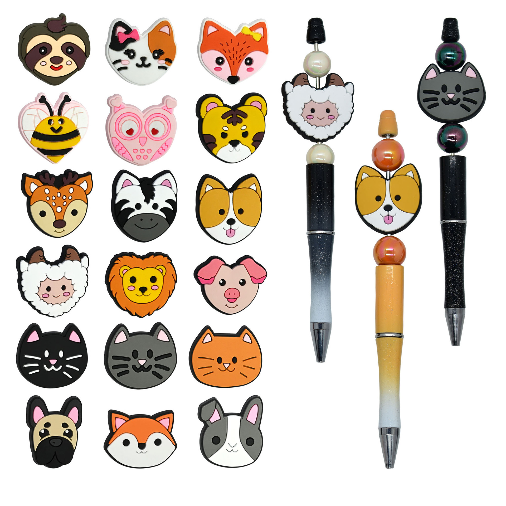 Wholesale Random Cartoon Cute Animal Series Focal Beads