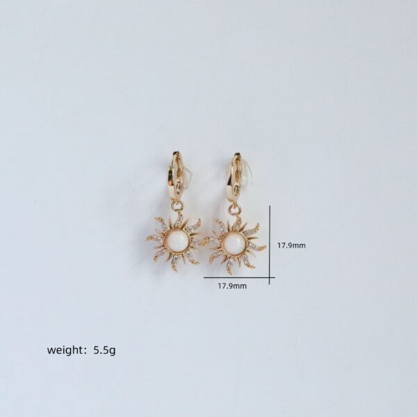 Wholesale Chain retro dopamine opal micro inlaid zircon necklace