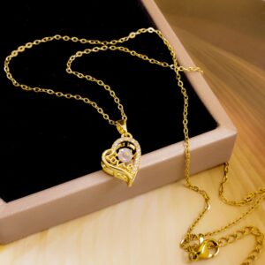 Xl2393 smart love love necklace gold