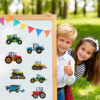 Wholesale Cartoon Countryside Construction Vehicle Puzzle Stickers