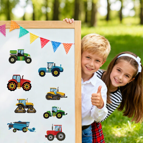 Wholesale Cartoon Countryside Construction Vehicle Puzzle Stickers