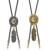 Wholesale Western cowboy hat feather necklace