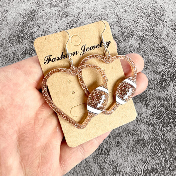 O1CN01zk3tQ61zp3FEcMuxv_2215459036762-0-cib Wholesale Mother's Day ball sports earrings hollow acrylic love