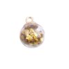 Wholesale Colored transparent star glitter crystal glass ball beads