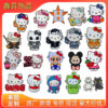 Wholesale Cute cartoon cat animal glitter embroidery DIY patches