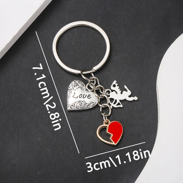 O1CN01zp9y2W2KpbcThB4Vu_2217654629606-0-cib Wholesale Valentine's Day Series Angel Love LOVE Keychain