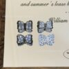 Wholesale 10pcs Fine Sparkling Bow Love Relief Acrylic Beads