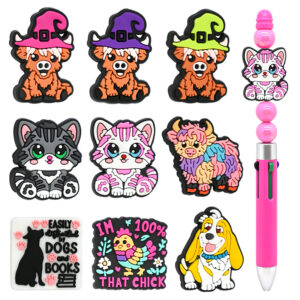 Wholesale Random 100pcs Easter Animal Beads DIY Focal Beads