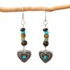 Wholesale Bohemian Turquoise Bull Head Earrings