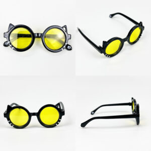 Cat glasses, yellow