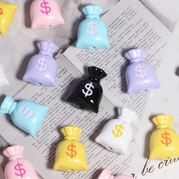 O1CN01zt7OCg1DdyAVbWBlk_2491030240-0-cib Wholesale Pendant/charm Shaped Like a Money Bag Acrylic Beads
