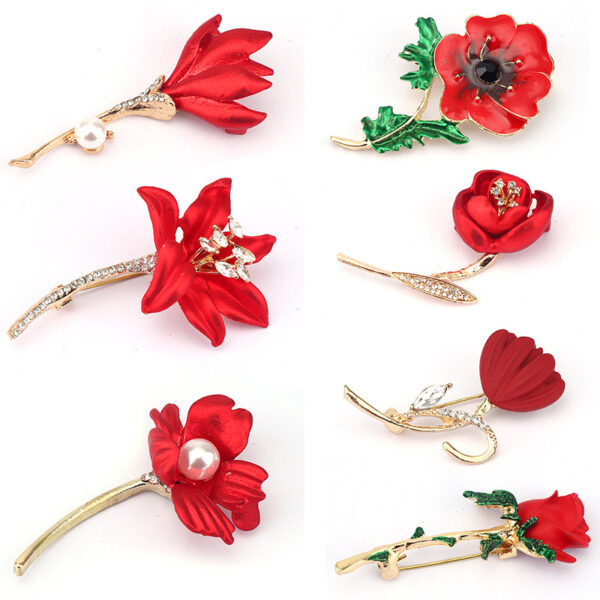 O1CN01ztxp6I1XolokRrr6Z_3011682971-0-cib Wholesale Red Rose Brooch