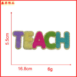 Heated melt glue*color*teach*one-piece letters*height 5.5cm