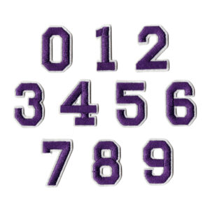 Purple numbers set of 10