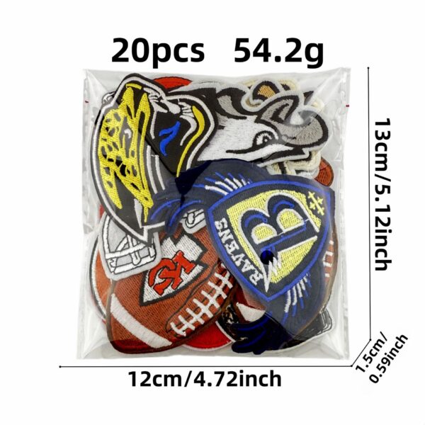 Wholesale DIY Srts Cartoon Rugby Embroidered Patches