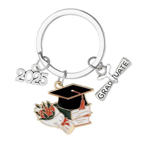 Wholesale New Fashion 2026 Doctorate Hat Graduation Certificate Bachelor's Hat Book Hat Scroll Keychain Key Ring Pendant