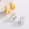 PVD Coated 18K Gold Plated Water Droplets Stainless Steel Modern Style Waterproof Non Tarnish Ear Studs