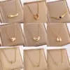 PVD Coated Real Gold Plated Geometric Heart Shape 304 Stainless Steel Elegant Simple Style Waterproof Non Tarnish Pendant Necklace
