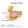 PVD Coated Real Gold Plated Irregular Solid Color 304 Stainless Steel IG Style Simple Style Waterproof Non Tarnish Open Rings