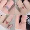Sweet Geometric Copper Gold Plated Artificial Gemstones Rings In Bulk