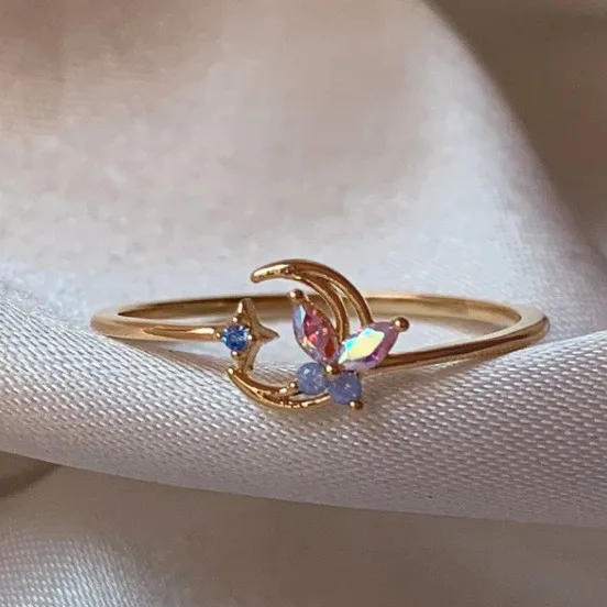 Wholesale-Jewelry-Elegant-Modern-Style-Heart-Shape-Copper-Plating-Open-Rings-main-image-5-1 Wholesale Jewelry Elegant Modern Style Heart Shape Copper Plating Open Rings