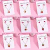 Wholesale Jewelry Sweet Cherry Strawberry 304 Stainless Steel Plating Jewelry Set Cable Chain