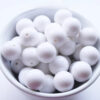 Wholesale 5pcs Pure White Acrylic Beads Bubblegum Beads