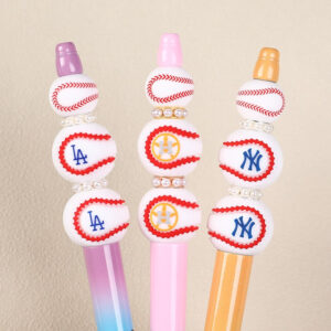 Wholesale 20pcs 3D Stereoscopic Tennis Letter Creative Design Simple Beads