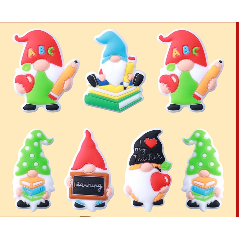 Wholesale Cartoon Dwarf ABC Teacher Bead Pen Silicone Beads