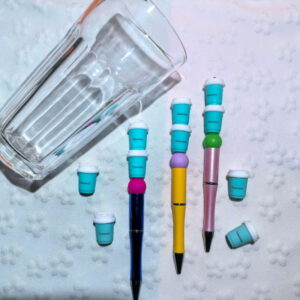 Wholesale 3D Cute Cartoon Cup Silicone Beads DIY Beads 10pcs/pack OLY Exclusive