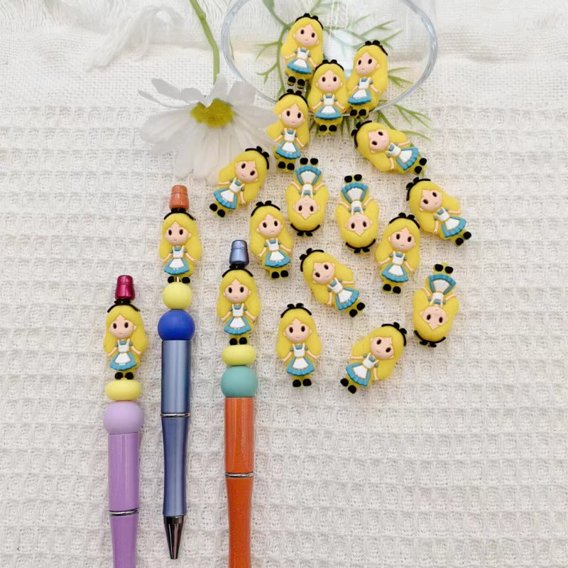 Wholesale 3D Stereoscopic Silicone Cute Cartoon Beads