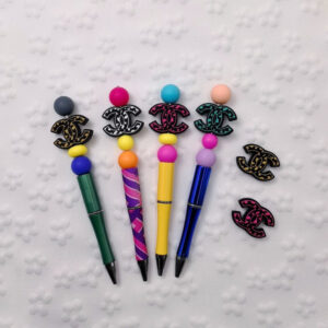 Wholesale 2D Multiple colors silicone Creative Pattern beads DIY beads 10pcs/pack OLY Exclusive