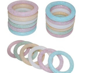 Wholesale 20PCS Glitter Silicone Ring