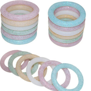 Wholesale 20PCS Glitter Silicone Ring