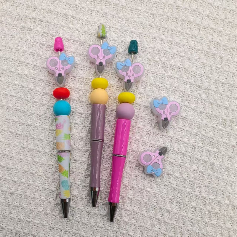 Wholesale Love Scissors Silicone DIY Loose Beads