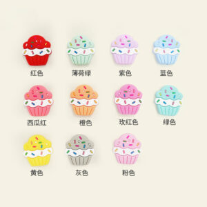 Wholesale 10pcs Baby Dental Gel Pacifier Chain Bead Pen Accessories DIY Silicone Beads
