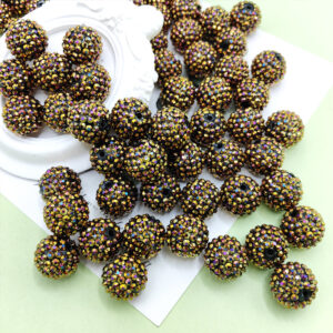 e494748f2dac6e015c70c9b887447579 Wholesale 20MM Acrylic Dark Brown Diamond Balls
