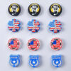 Wholesale 20pcs 3D Cartoon Alphabet Flag Pattern Silicone Beads