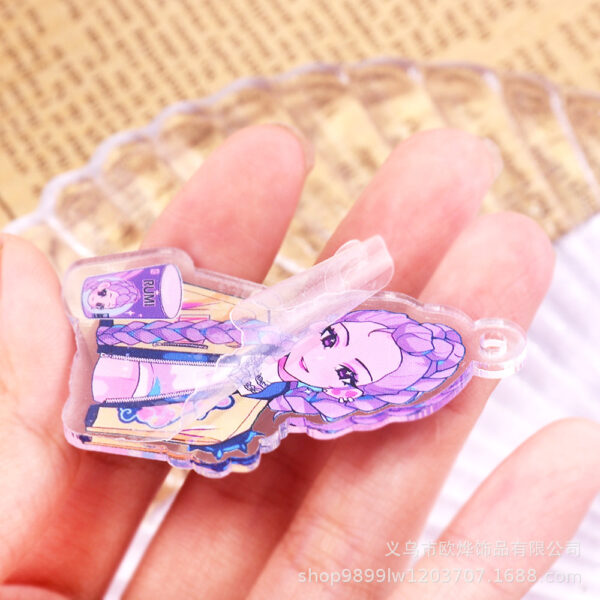 Wholesale 10pcs/pack Cute Cartoon Girl Jewelry Pendant Acrylic DIY Accessories