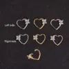 Wholesale Fashion Heart Diamond Copper Earrings