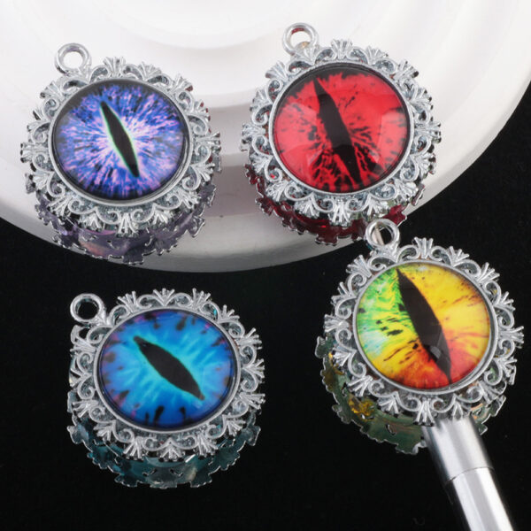 Wholesale Devil Eye Clay Diamond Ball Straight Hole Beads