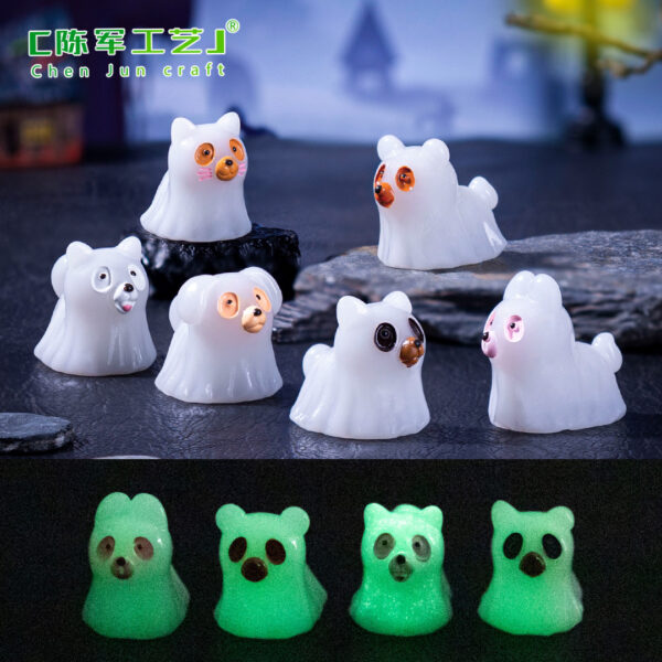 Wholesale Halloween Glow-in-the-Dark Puppy Ghost Doll DIY Decoration Accessory