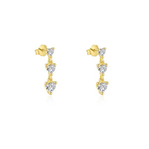 E4668-gold/pair / 925 silver
