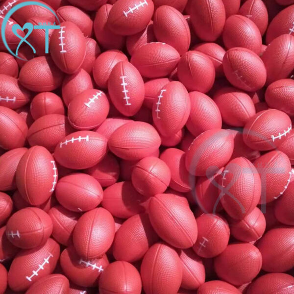 Wholesale Cross-Border Hot Selling Manufacturer Sponge 9cm Pu Ball Coffee Rugby Pu Foam Elastic Ball Vent Decompression Ball Toy