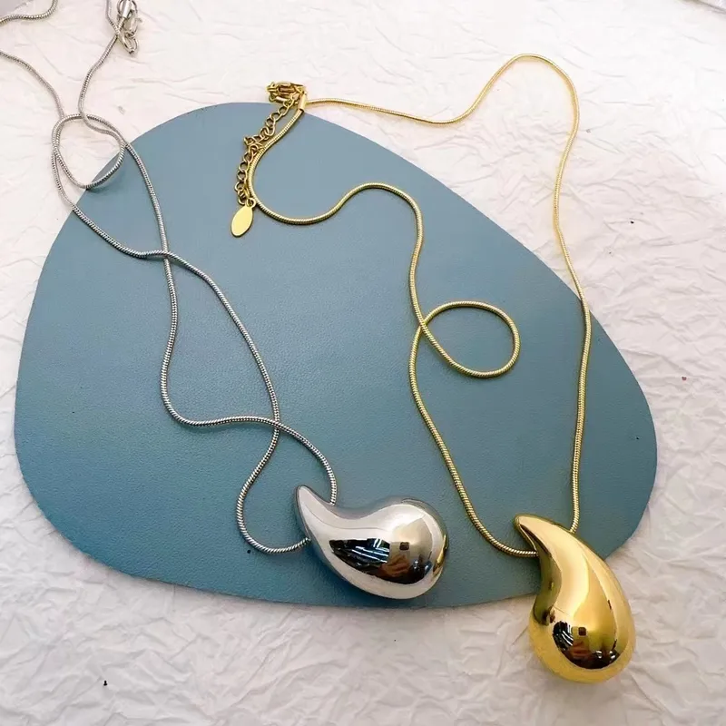 Wholesale Simple Style Water oplets Copper Plating Pendant Necklace