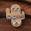 oly-002215514b9970b602ed03e3598985ef Wholesale Western Horseshoe Cactus Cowboy Earring Set