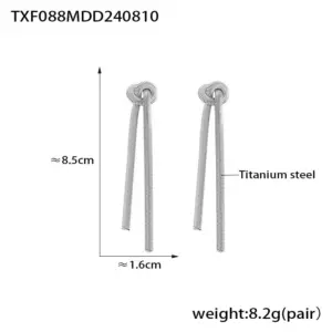 Txf088-Steel Earrings
