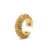 Wholesale 1 Piece Exaggerated Shiny C Shape Inlay Copper Rhinestones Ear Cuffs